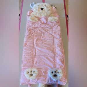 Pottery Barn Kids Shaggy Head Sleeping Bag Light Pink